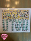 DTWD Jaguar Eyes Rhinestone Heat Transfer, Jacksonville Jaguars Gameday Bling - Blingin Baddies
