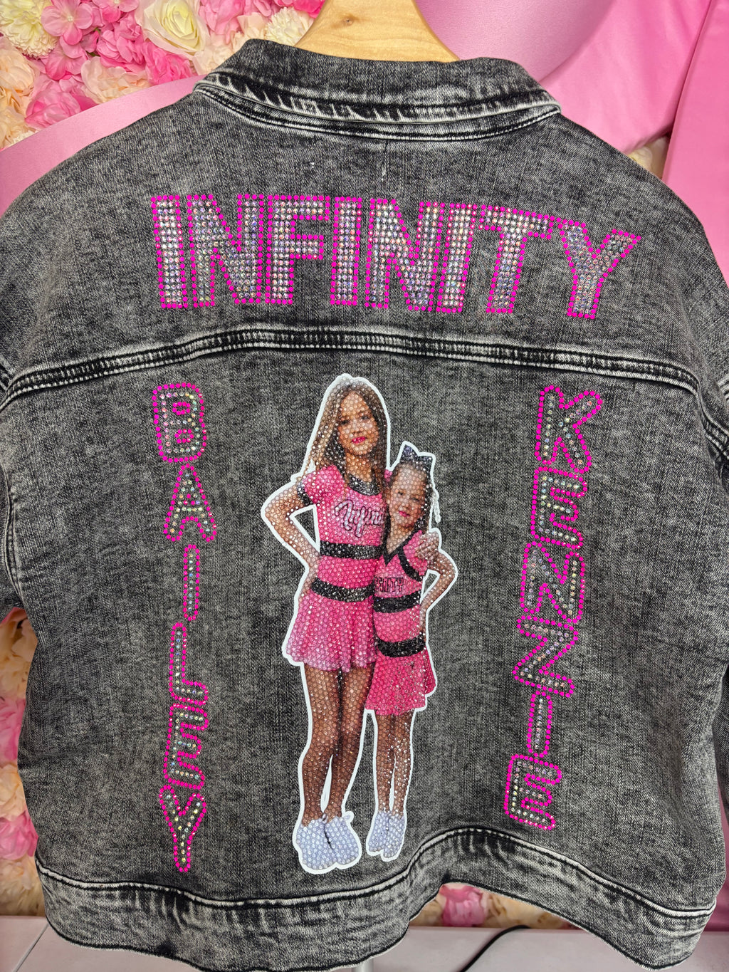 Custom Jean Jacket- Personalized Photo Bling