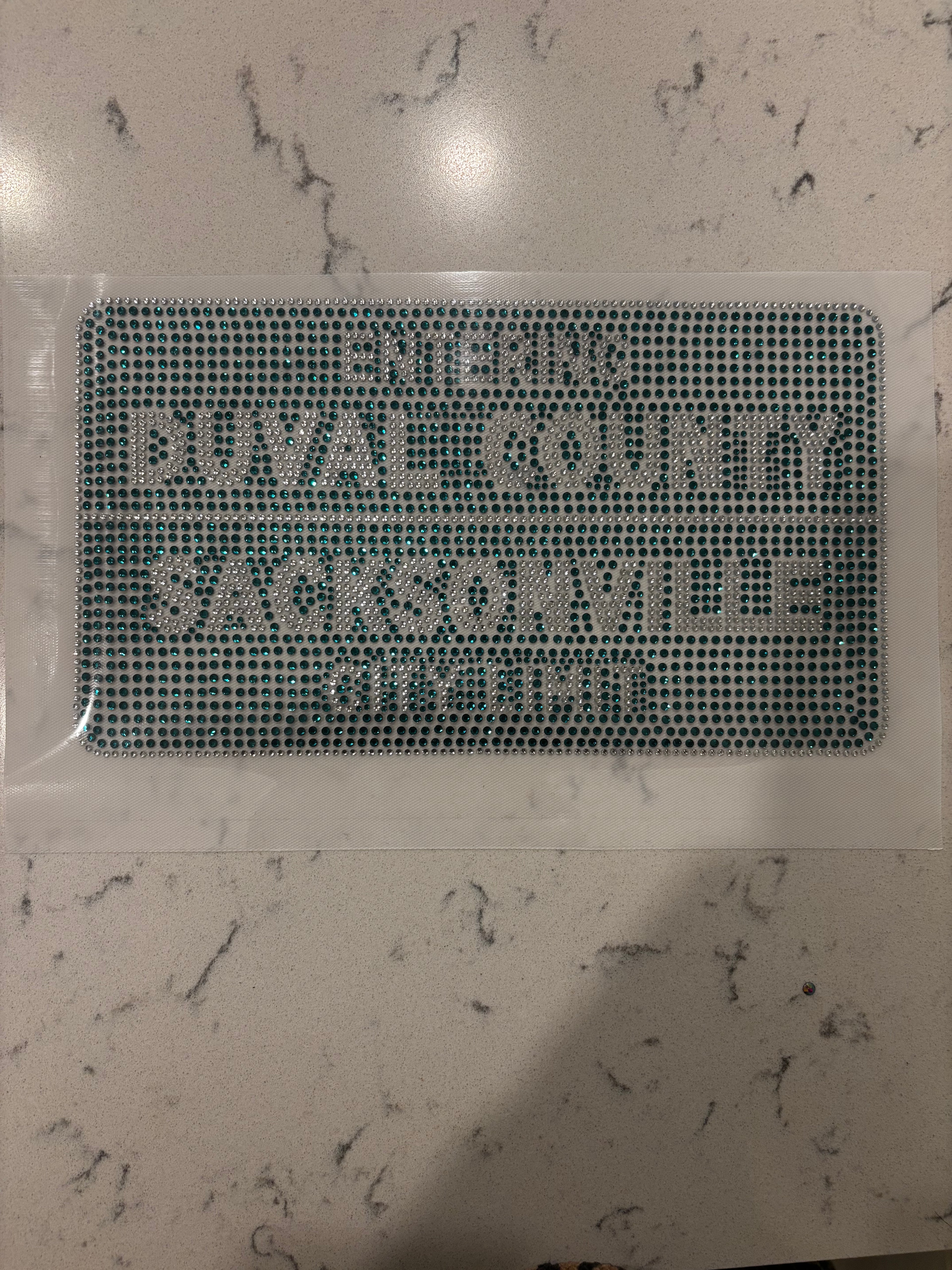Duval County Sign Rhinestone Heat Transfer