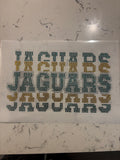 Jaguars Repeating Rhinestone Heat Transfer