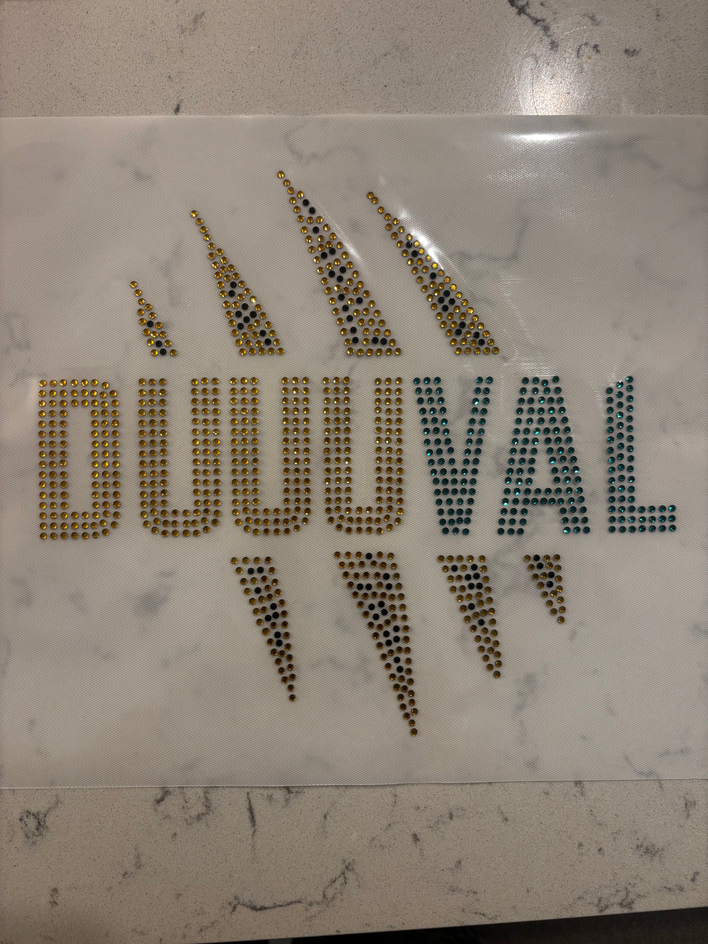 DUUUVAL Scratch Rhinestone Heat Transfer