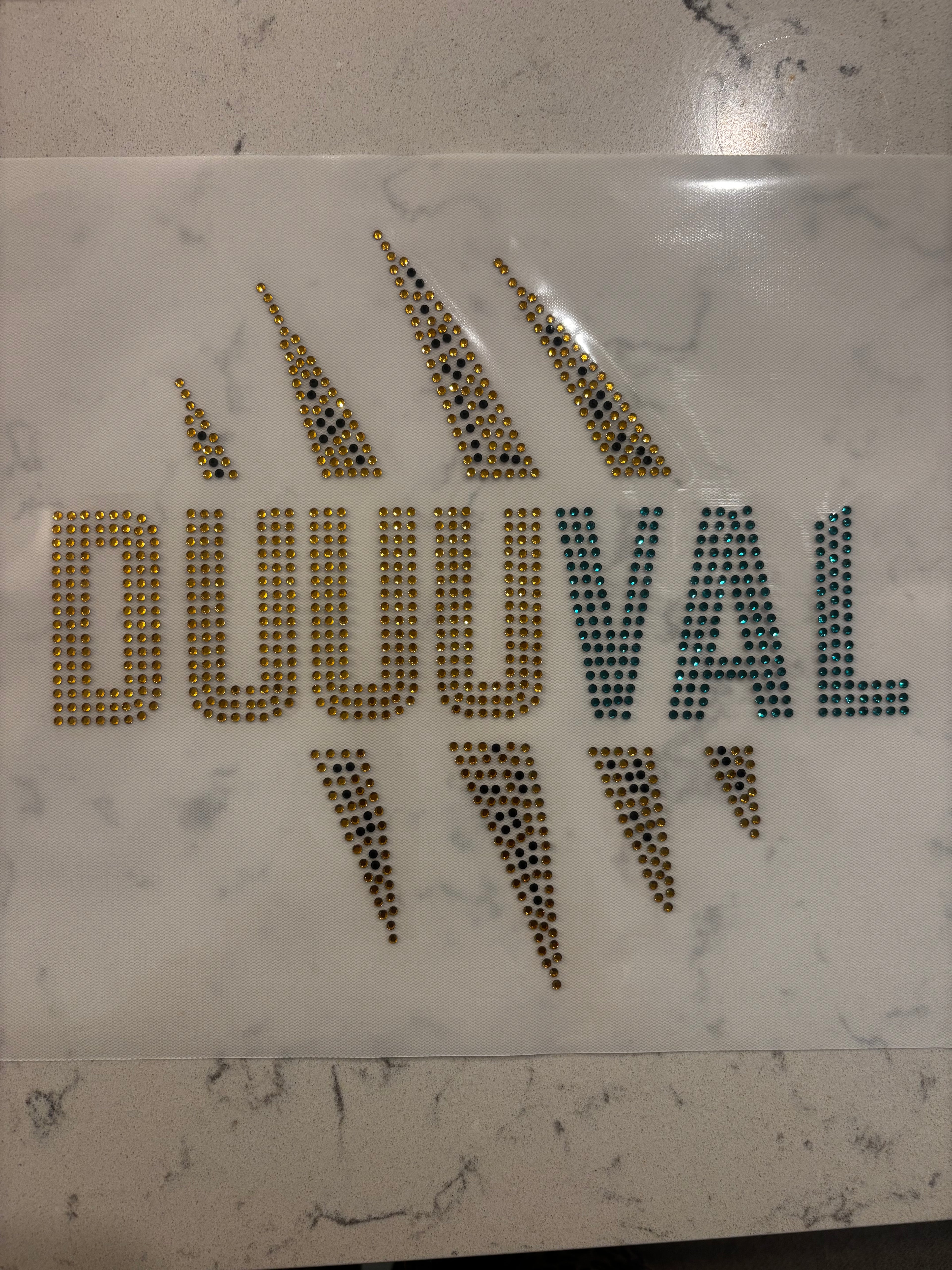 DUUUVAL Scratch Rhinestone Heat Transfer