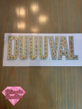 DUUUVAL Rhinestone Heat Transfer, Jaguars Gameday Bling - Blingin Baddies